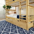 thumbnail image 4 of Plank+Beam Solid Wood Twin over Twin Bunk Bed with Storage Drawers for Adults/Kids, Natural, 4 of 9