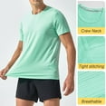 thumbnail image 5 of NIEWTR Men's T Shirt Short Sleeve Crew Neck T-Shirt Casual Summer Classic Basic Tee Shirts（Orange,2XL), 5 of 7