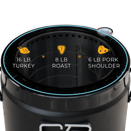 Charbroil - The Big Easy Outdoor Air Fryer - Black