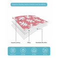 thumbnail image 4 of Quilts Queen Size Bedding Set, Tropical Botanical Reversible Summer Quilt 3 Pieces, Modern Simple Monstera Leaves Print Lightweight Bedspreads Coverlets with 2 Pillow Shams for All Seasons, 4 of 5