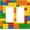 Colorful Bricks, variant on Baseball Light Switch Cover Plates Decorative Single Toggle Wall Plate