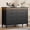 Dark Oak Eight-drawer cabinet, variant on GOCAPTAIN 3 Drawer Dresser for Bedroom, Wooden Chest of Drawers with Power Outlet & LED Lights, Modern Storage Organizer for Hallway, Living Room, Bedroom, Retro Color