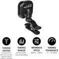 KLIQ UberTuner PDQ Rechargeable Professional ClipOn Tuner for All Instruments with Guitar