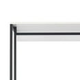 thumbnail image 4 of Benjara Cox Modular Closet System, 2 Hanging Rods, White Shelves, Black Metal, 4 of 5