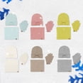 thumbnail image 4 of HNMKIU Autumn Winter Kids Hat Scarf 3-Piece Set Cozy Bow Design Baby Toddler Toddlers Warm Knit Accessories Boys Girls Outdoor Playwear Grey - One Size, 4 of 9
