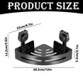 thumbnail image 3 of Shiogb Suction Cup Corner Shower Caddy, Drill Free Bathroom Corner Shelf Wall Mounted Storage Basket for Toiletries, Shower Organizer, 3 of 8