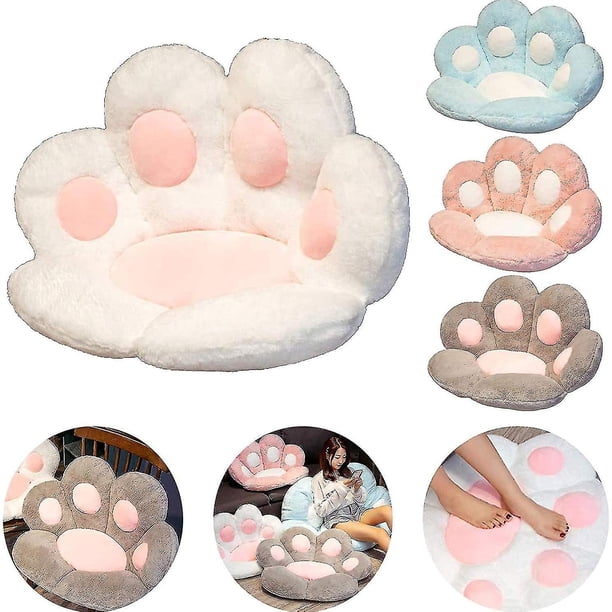 Cojín De Pata De Gato Cojín De Asiento Lindo Forma De Pata De Gato Sofá Perezoso Pata De Oso Cojín para Silla De Oficina Cojín De Decoración De Sofá De Felpa Cálido Y Acogedor 60x7