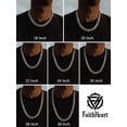 thumbnail image 6 of FaithHeart Chunky Miami Cuban Link Chain Necklace for Men Gold Plated Stainless Steel Hip Hop Chains Necklaces 14mm Width 28 Inches Length Jewelry Gift for Husband Boyfriend Valentine's Day, 6 of 9