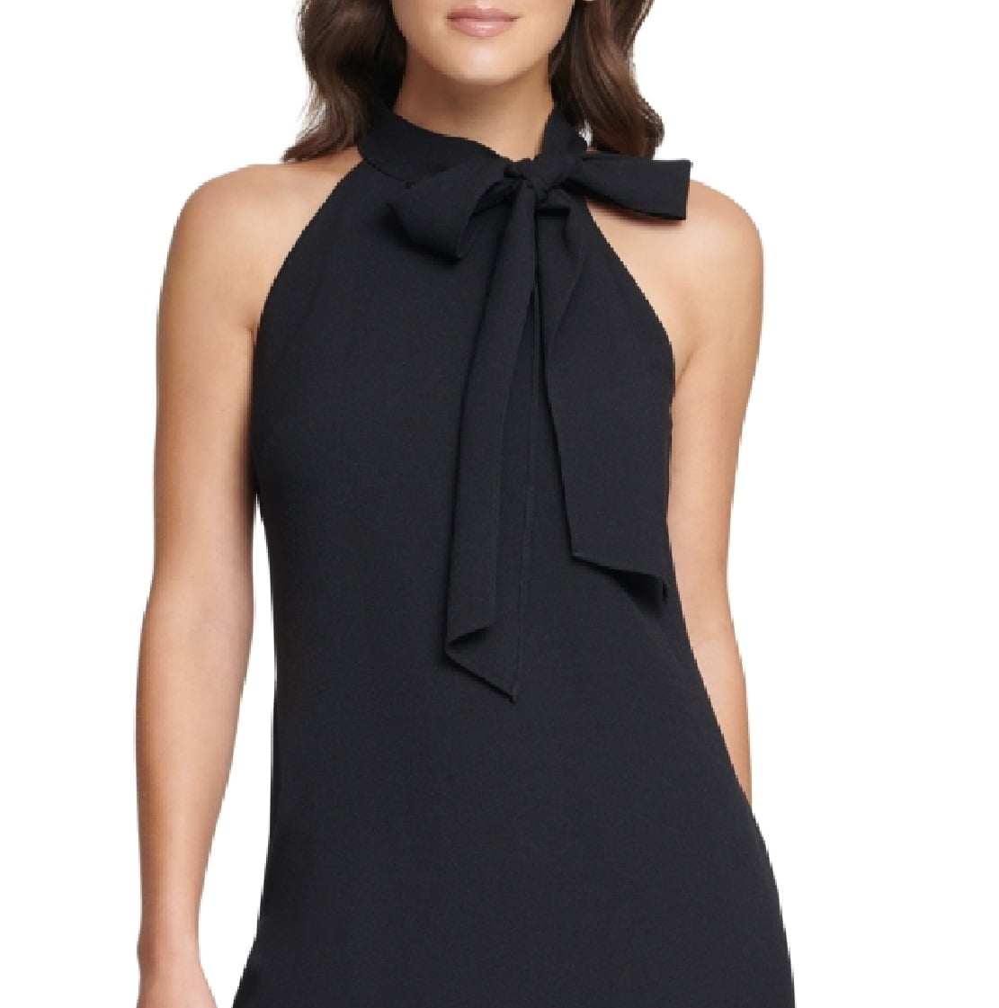 Vince Camuto Women's Bow Neck Halter Dress Black Size 16 - Walmart.com