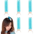 thumbnail image 4 of Juego de 5 pinzas para la raíz del cabello, color azul. Pinzas voluminizadoras para rizar el cabello rápidamente y lograr un peinado con volumen., 4 of 5
