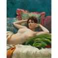 thumbnail image 2 of Theodoros Ralli 12x14 Gold Ornate Wood Frame and Double Matted Museum Art Print Titled - Odalisque, 2 of 4