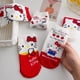 thumbnail image 3 of Calcetines de Hello Kitty para mujer, de la serie Sanrio, My Melody, Kuromi, Pom, Purin, de dibujos animados, de algodón, de alta calidad, 2023, 3 of 4