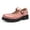 A-Pink235, variant on Yuanlong Women's Mary Jane Glossy Synthetic Leather Low Cut Thick Soled Dress Shoes Buckle Strap Stylish Shoes