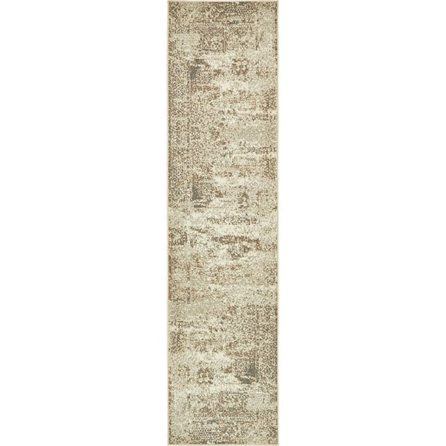 Unique Loom Tuareg Traditional Vintage Rug 2' 6 x 10' Runner Beige/Brown