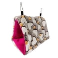 thumbnail image 2 of Pet Bird Parrot Plush Heart Print Warm Soft Hanging Hammock Sleeping Bed Nests, 2 of 10