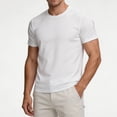 thumbnail image 3 of Tawop Shirts for Men Short Sleeve Mesh Back Summer Mens T Shirts Breathable Athletic Casual Shirts,White,4XL, 3 of 7