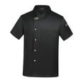 thumbnail image 1 of Chaqueta de chef de manga corta para restaurante y hotel. Black XL, 1 of 9
