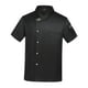thumbnail image 1 of Chaqueta de chef de verano con botones a presión y manga corta para cocinar en hoteles Black XL, 1 of 9