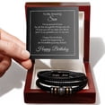 thumbnail image 3 of Gift to Son Engraved 'Love You Forever' Bracelet Gift Ideas for Sons Love You Forever Bead Bracelet, 3 of 3
