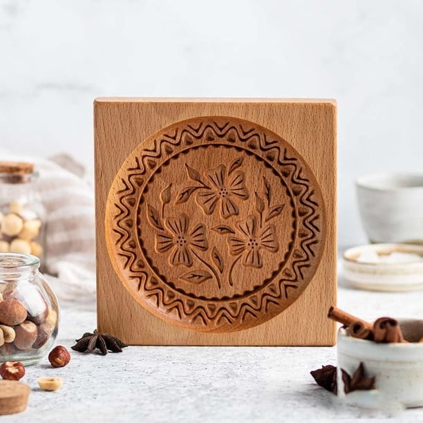 Cookie Mold Sturdy Easy Release Food Grade 3D Funny Wooden Cookie
