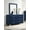 Pacific Blue, variant on Melody 6-drawer Upholstered Dresser with Mirror Grey