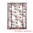 thumbnail image 1 of Cortina de ventana romana con flor de peonía transparente para cocina, cenefa, cortinas de gasa semitransparentes, tratamiento de ventana kenally JJ23234-04, 1 of 6