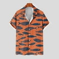 thumbnail image 7 of SGFCWSX Mens Hawaiian Shirt Printed Short Sleeve Button Up Casual Tropical Beach Shirt for Summer Vacation Orange Size XL, 7 of 7
