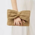 thumbnail image 1 of RENACLIPY Sac à Main Nœud Papillon Petite Pochette Kaki Lot de 1 Style d'Été pour Femmes, 1 of 5