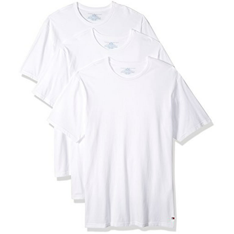 forfremmelse konsulent pubertet Men's Tommy Hilfiger 09T3191 Cotton Classics Slim Fit Crew T-Shirts - 3 Pack  (White M) - Walmart.com