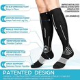 thumbnail image 5 of T Gift Of Chaussettes de Compression, Chaussettes de Mollet Athlétiques Médicales Compatibles Récupération des Blessures & Soulagement de la Douleur, Protection Sportive 20-30 Mmhg, 5 of 5