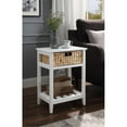 thumbnail image 4 of Acme Furniture 97856-VV Ergode Accent Table White & Natural Finish, 4 of 4