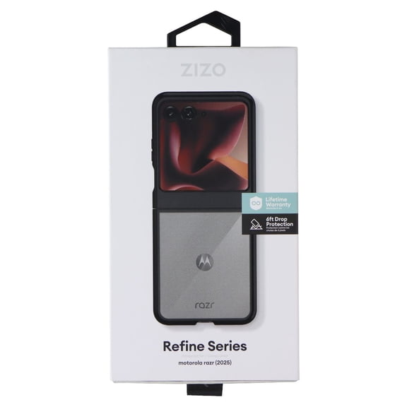 Zizo Refine Series Case for Motorola Razr (2025) - Black/Clear