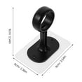 thumbnail image 2 of Homoyoyo 2 Pairs Self Adhesive Curtain Rod Brackets No Drill Ceiling Mount Black Easy Install Strong Hold, 2 of 8