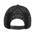 thumbnail image 4 of Xecao Black Spider On Web 1 for Baseball Cap: Unisex, crafted from classic polyester twill fabric, featuring a soft unconstructed design, 4 of 5