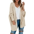 thumbnail image 3 of Oversized Open Front Female Casual Loose Knit Cardigan, 3 of 5