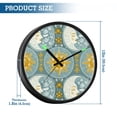 thumbnail image 3 of Indoor 12' Voice-Activated Luminous Decoration Wall Clock With LED Night Light Moons Suns Faces, 3 of 8