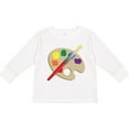 thumbnail image 3 of Inktastic Artist Palette and Brush Boys or Girls Long Sleeve Toddler T-Shirt, 3 of 5