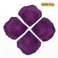 thumbnail image 3 of Silk Artificial Flower Rose Petals, Dark Purple Faux Flowers 2x2 Inch 5000Pcs, 3 of 5