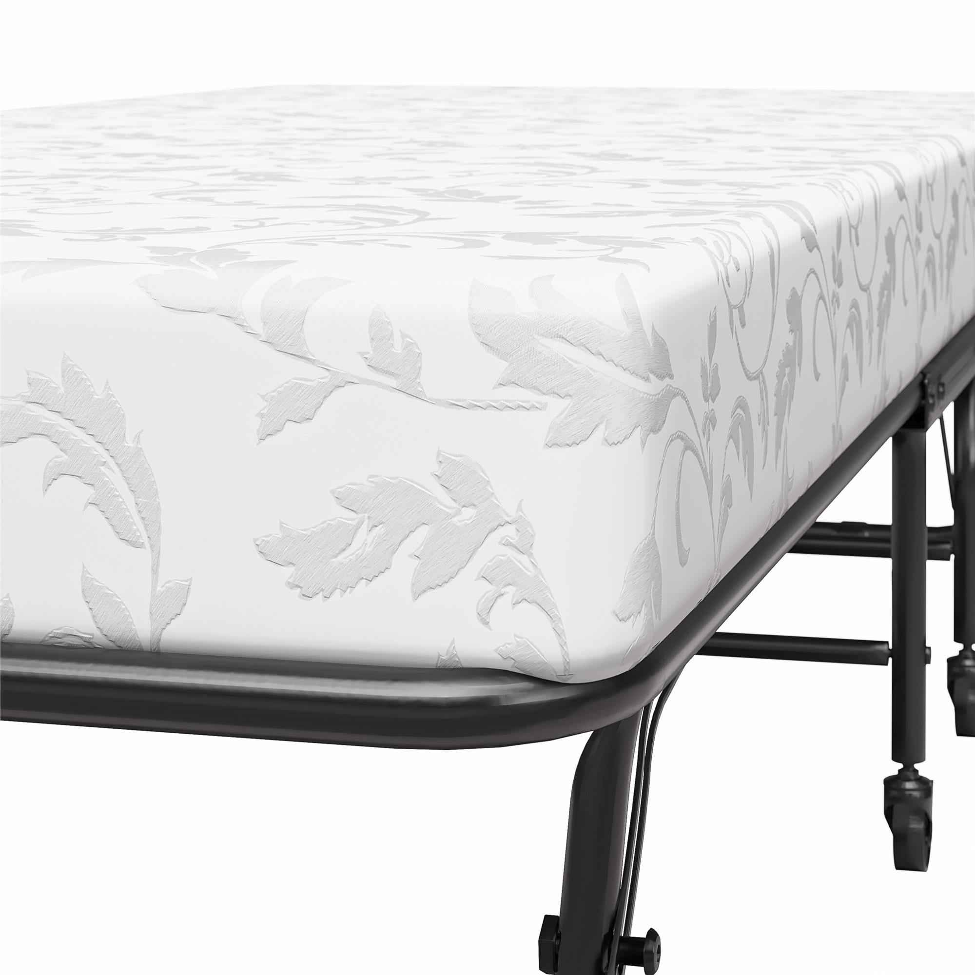 DHP Folding Rollaway Guest Bed with 5" Mattress, Twin