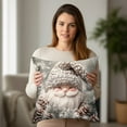 thumbnail image 6 of Lilixerw Christmas Pillow Cover,17.7x17.7Inch Festive Embroidery Cute Xmas Pillow Cover,Holiday Decorative PillowCase with Zipper for Sofa Couch Bed, 6 of 6