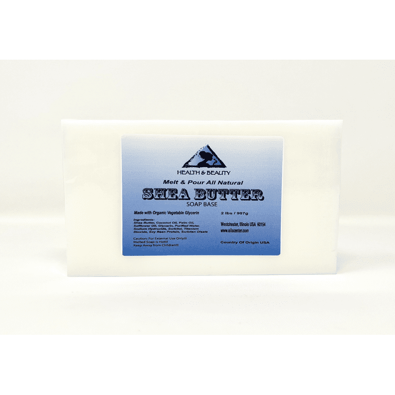 Glycerin Melt & Pour Soap Base with Shea Butter Organic Pure 2 lb