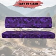 thumbnail image 4 of ZIATUBLES UTV Front Seat Covers 2-Piece Set, Compatible with Kawasaki Mule 3000 3010 3020, Wear-Resistant Polyester Replacement Protector, Deep Violet Camo Print UTV Seat Decor Acccessory Part, 4 of 8
