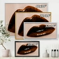 thumbnail image 4 of Designart 'Close-Up Of Gorgeous Female Lips II' Modern Framed Canvas Wall Art Print, 4 of 5