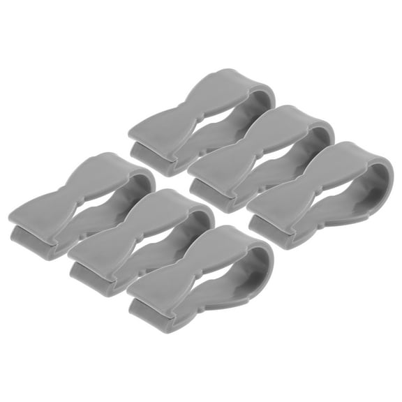 ADDHAT  6Pcs Grey Dish Towel Holders Heavy Duty Clamp Shape Kitchen Use