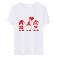 thumbnail image 4 of ICHUANYI Women's Shirts Fashion Cute Print T-shirt Casual Crew Neck Short Sleeve Tops Cloth New Trending, 4 of 6