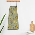 thumbnail image 5 of Fuzoiu Cartoon Corn and Wheat Print Waterproof Apron, Kitchen Apron for Women Men Chef, Apron for Christmas Dinner Party Cooking Baking Crafting House Cleaning Kitchen, 5 of 7