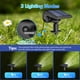 thumbnail image 4 of Nymphy Luces Solares Para Exteriores, Impermeables, Ip68, 56 Led, 3 Modos De Iluminación, Luces Solares Para Jardín, Patio, Luces Solares Para Navidad, Paisaje Exterior, Paquete De 4 (Blanco Frío), 4 of 6