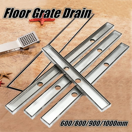24 31 35 39 Inches Long Stainless Steel Tile Insert Shower Grate Departments