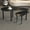 Black, variant on Noble House Ash 47" Rotating Nesting Coffee Table, Wooden Top, Solid Rubberwood Legs, 360 Rotating, Black