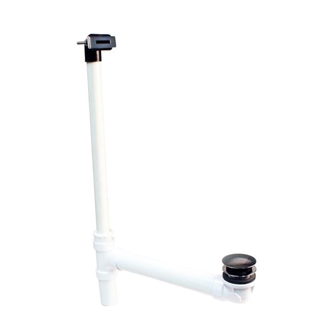 Westbrass Low Profile Sch. 40 PVC Tub Waste, with ADA Approved TipToe